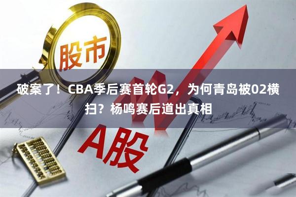 破案了！CBA季后赛首轮G2，为何青岛被02横扫？杨鸣赛后道出真相