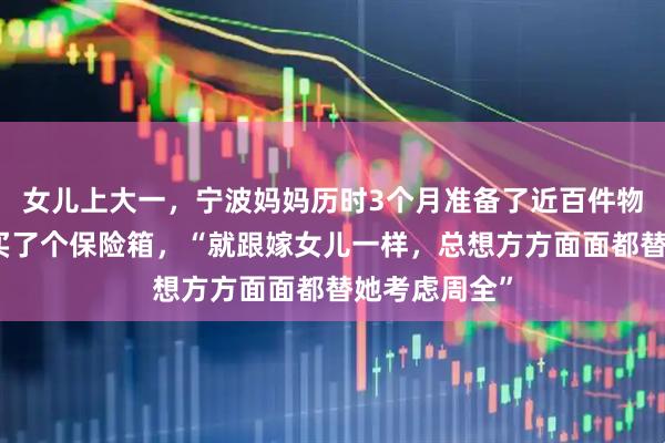 女儿上大一,宁波妈妈历时3个月准备了近百件物品,爸爸还买了个保险箱,“就跟嫁女儿一样,总想方方面面都替她考虑周全”